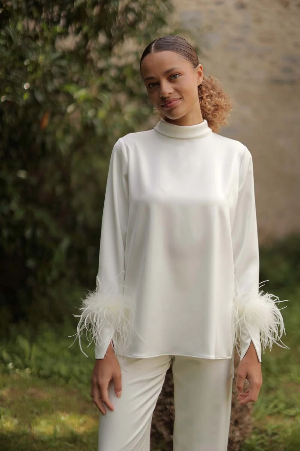 Blouse Claire satin - Image 4