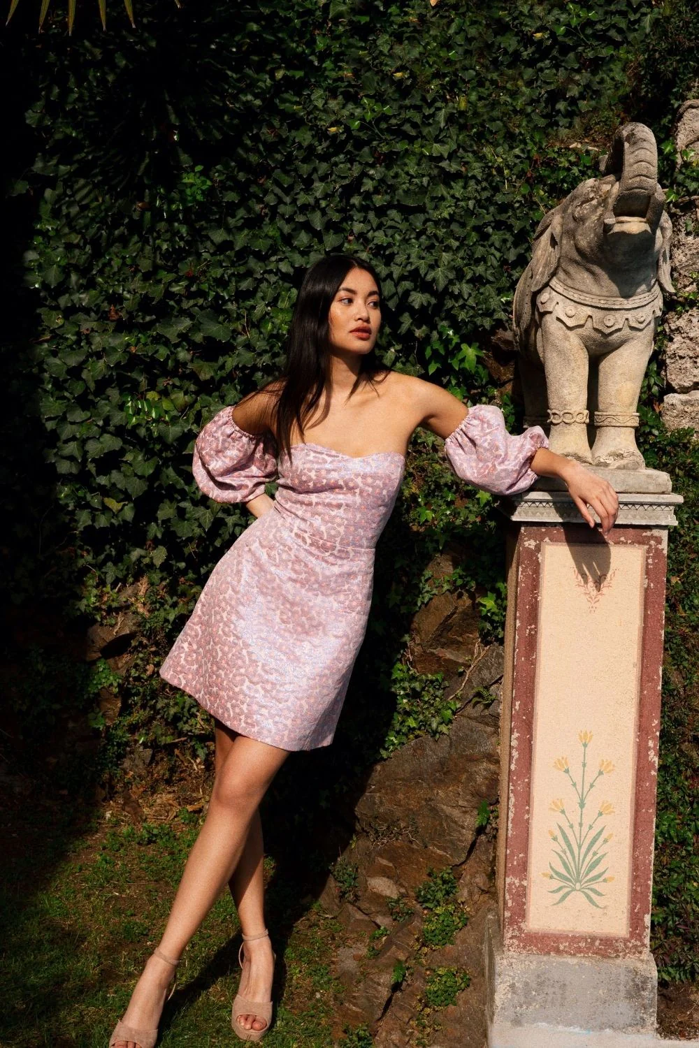 Robe Nora lilas argenté - Image 4